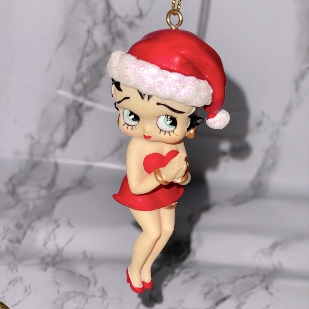 Betty boop Santa ornament